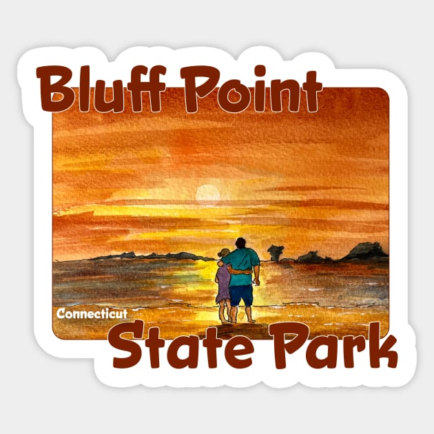 Bluff Point State Park, Connecticut Sticker by MMcBuck